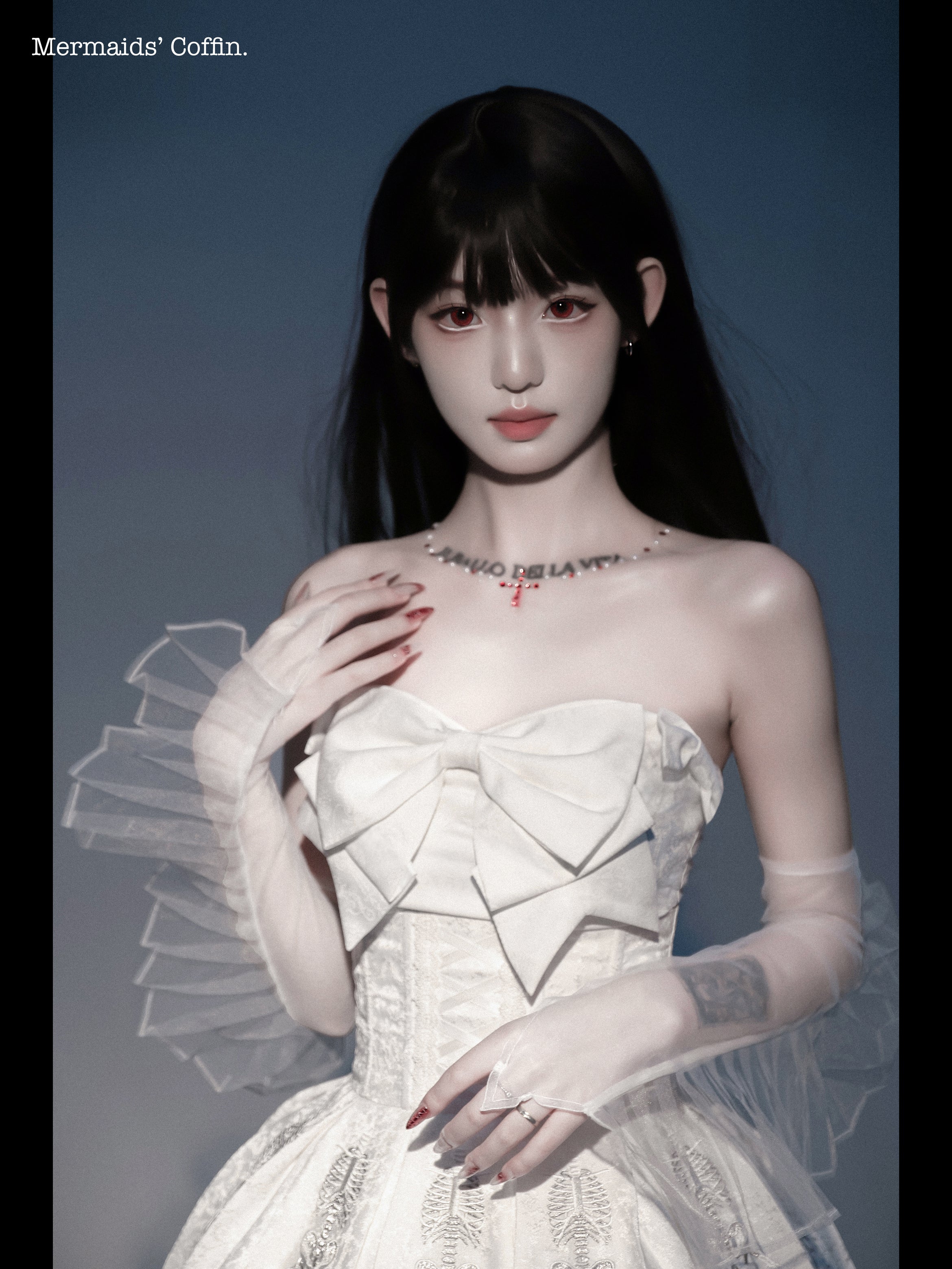mermaid skeleton dress Ghastly Siren Skeleton Mermaid Dress