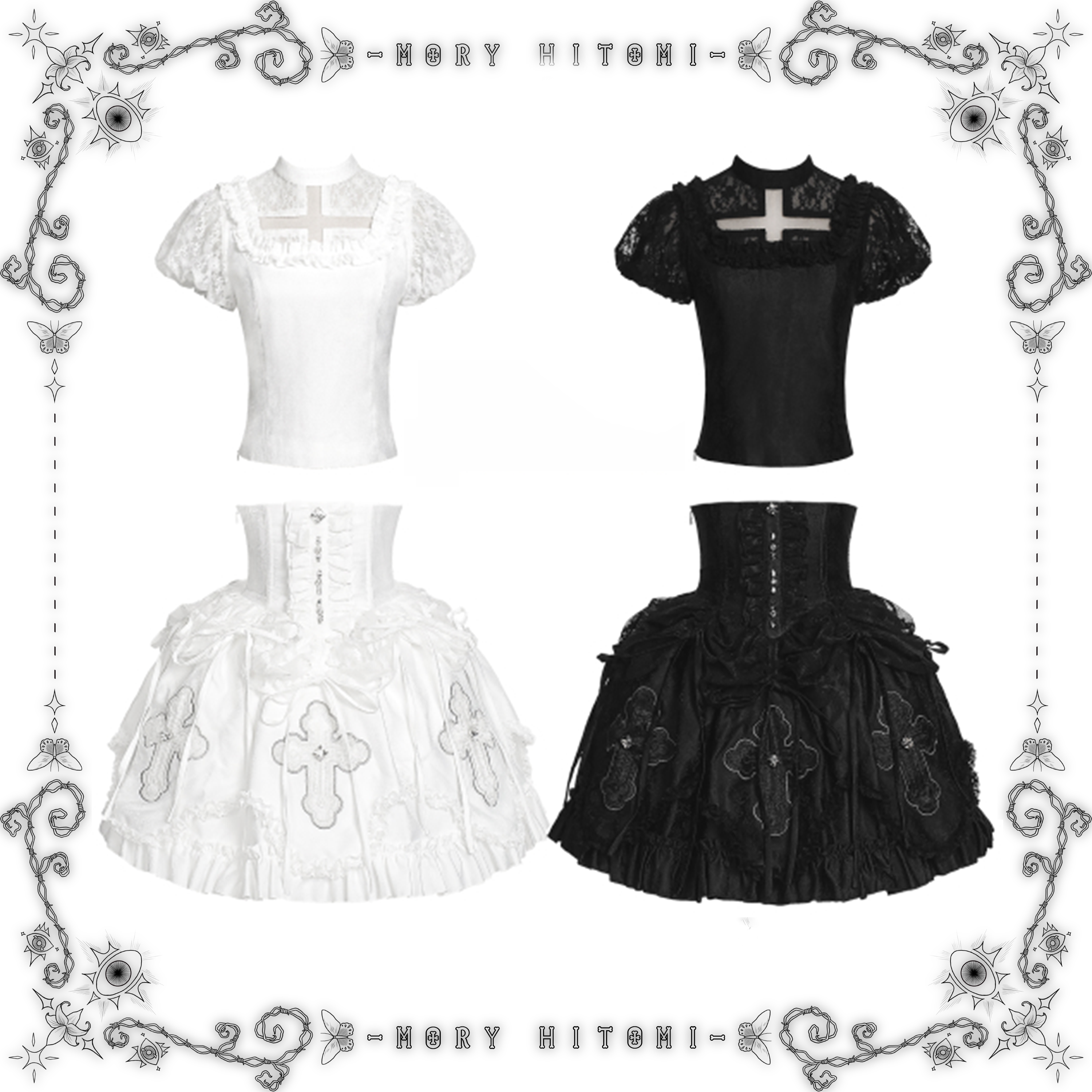 Crystal I Dark Gothic Lolita Cross Dress MORY HITOMI Crystal I Dark Gothic Lolita Cross Dress MORY HITOMI