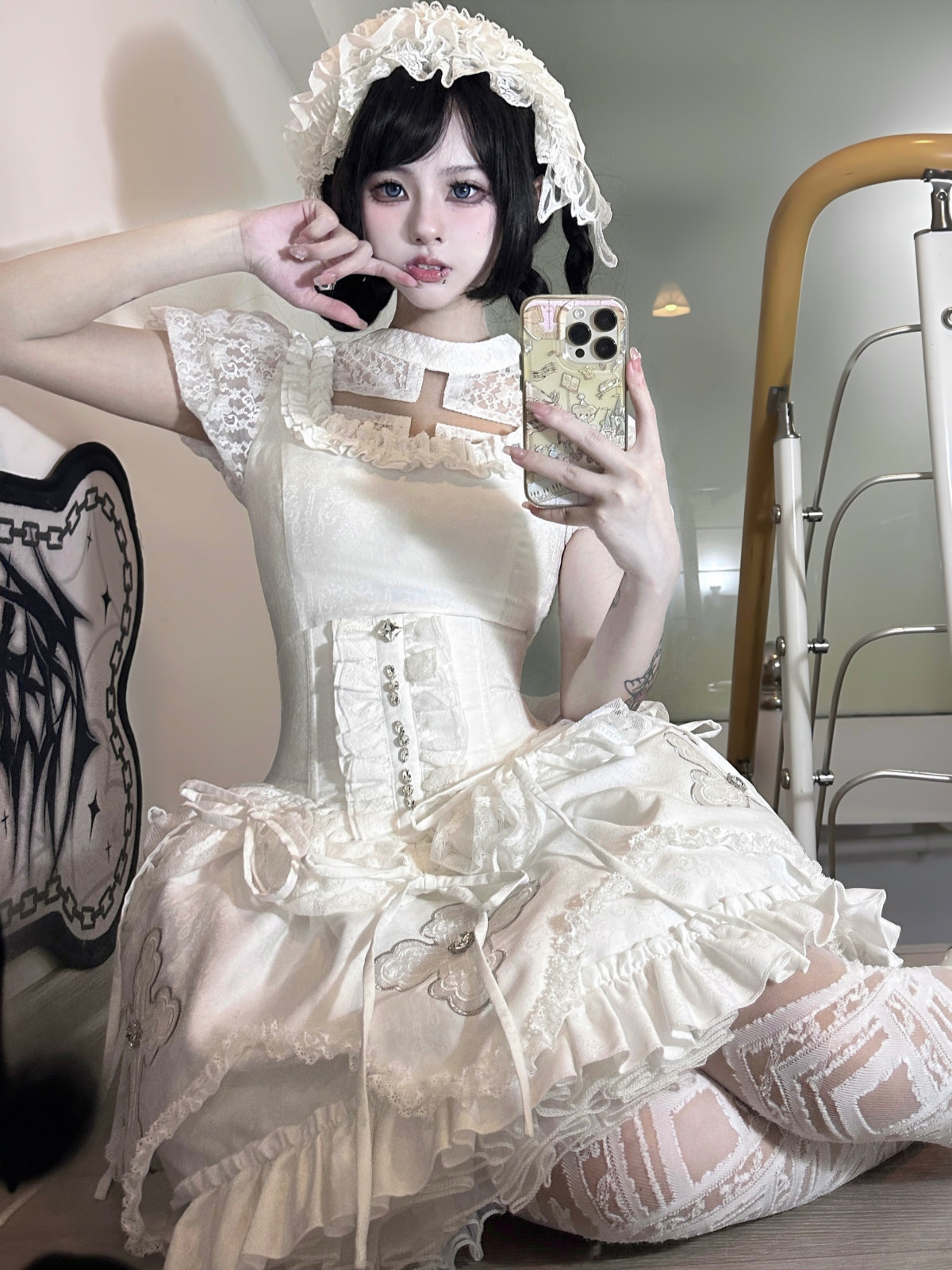 Crystal Dark Gothic Lolita Cross Dress – MORY HITOMI